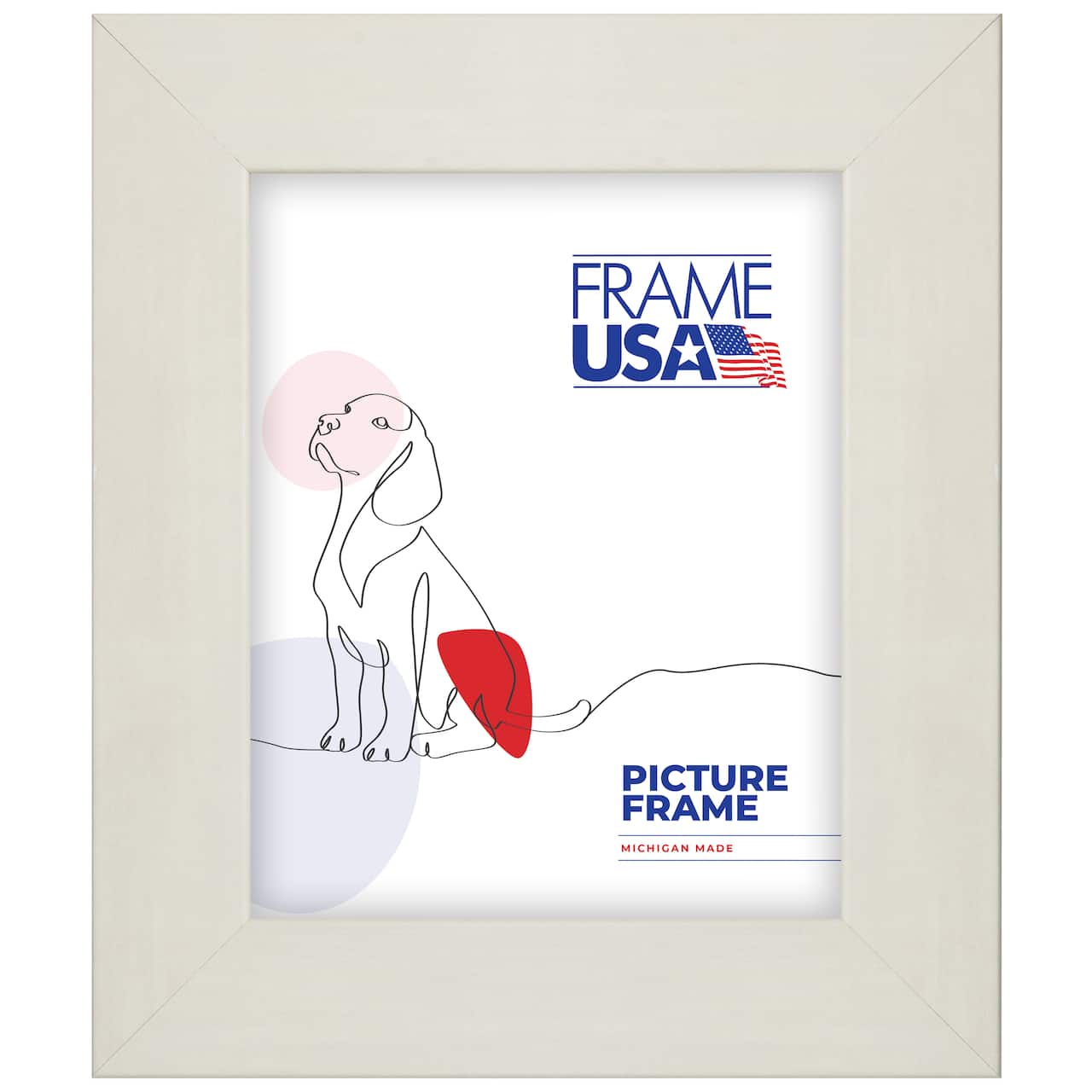 Frame USA Colori Large White Single Image Picture Frame